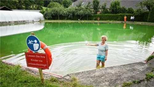 So kalt ist das auch wieder nicht, meinte Hildegard Brader im letzten Sommer.