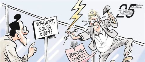 Solarenergie ist in manchen Fällen wichtiger als Denkmalschutz. Foto Tomicek/Lbs