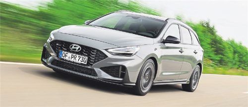 Überraschung im Alltagstest: Der Hyundai i30 Kombi gefällt dank flottem Design und überzeugt mit großem Ladevolumen von bis zu 1650 Litern, moderner Ausstattung und einem geringen Verbrauch von sechs Litern auf 100 Kilometer. Foto Hyundai
