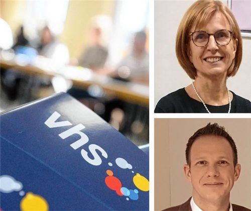 Weiterbildung soll nur dann steuerfrei bleiben, wenn sie einen unmittelbaren Bezug zu einem Beruf oder der Berufswahl hat. Kritik daran äußern VHS-Leiterin Bianca Stein-Steffan und Wolfgang Hauck, Leiter des Kulturamts. Foto Sebastian Gollnow/dpa/VHS/Archiv