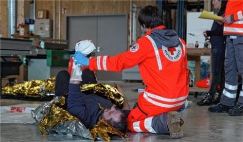 80 Kinder und Jugendliche zeigten beim Landeswettbewerb der BRK-Bereitschaftsjugend ihr Können. Foto BRK