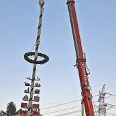 Maibaum drohte umzustürzen