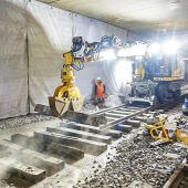 U6: Blick in die Baustelle