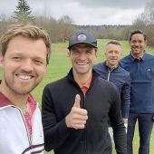Müller: Golf-Ausflug mit Tennis-Stars