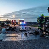Zwei Verletzte bei Unfall in Erlstätt