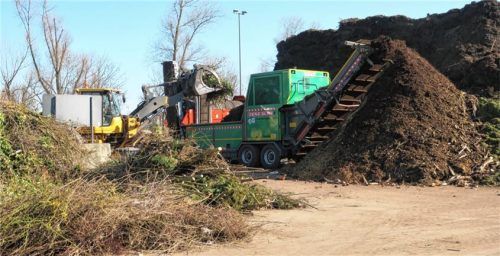 Blick auf die Kompostieranlage in Noderwiechs.Foto Baumann