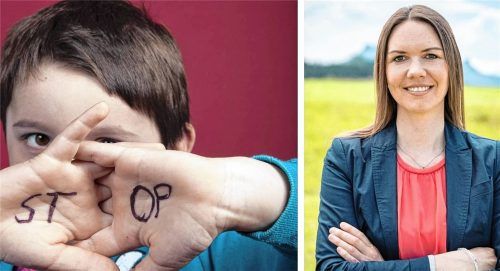 Carina Staber (rechts) ist Multiplikatorin für gewaltfreie Pädagogik und findet, dass eine Watschn Kindern immer schadet. Foto Carina Staber/Imago/Roland Mühlanger