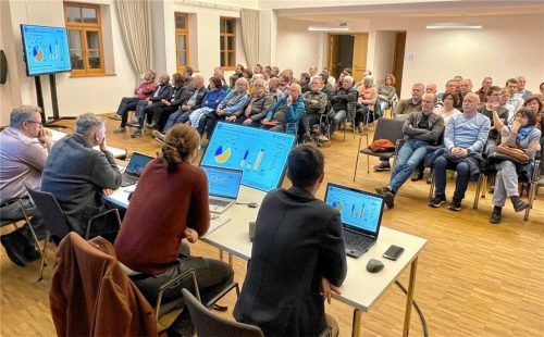 Das Thema Kommunale Wärmeplanung lockt viele interessierte Bruckmühler in die Kulturmühle. Fotos neuwirth