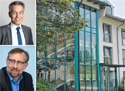 Die AfD-Fraktion um Andreas Winhart (unten) hat sich für eine Einmischung des Landkreises in die Katharinenheim-gespräche eingesetzt, ist damit aber gescheitert. Fotos dpa/Ammelburger/Landratsamt Rosenheim