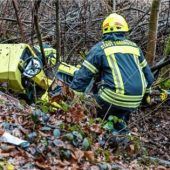 Arbeitsunfallmit Planierwalze