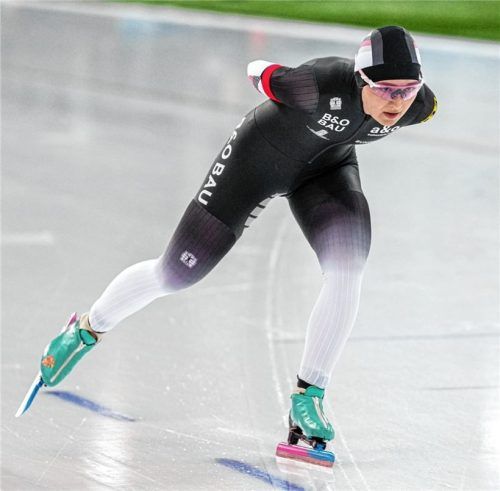 „Ein super Fingerzeig“: Maira Jasch landete beim Saisonabschluss bei der WM in Hamar über 3000 Meter auf dem 17. Platz.Foto IMAGO/Douwe Bijlsma