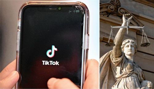 Eine 21-Jährige, die angeblich als Influencerin arbeitet, musste sich vor dem Amtsgericht Rosenheim verantworten, weil sie eine andere Frau bestohlen haben soll – doch zu einem Urteil kam es nicht. Foto Montage: dpa/picture alliance/Jens Kalaene/Stefan Puchner