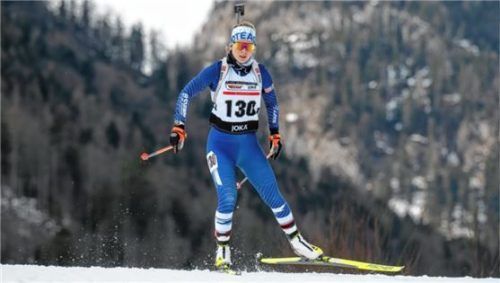 Giovanna Nicolussi vom WSV Kiefersfelden gewinnt die Gesamtwertung in der Altersklasse 18/19.Foto Ernst Wukits
