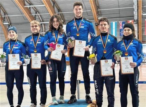Im Mixed Relay standen nur Inzeller auf dem Podest, ganz oben Isabell Kraus und Dominik Mayrhofer.Foto Huber