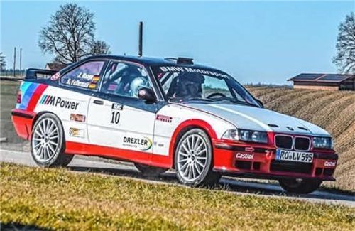 Josef Haagn und Sandra Fellermair belohnten sich im BMW M3 E36 mit einem Stockerlplatz. Foto RGR