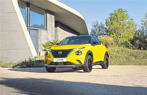 Kultfarbe Gelb: Fans des Nissan Juke fahren das Mini-SUV am liebsten in der Lackierung Iconic Yellow.Foto  Nissan