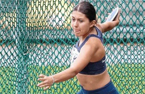 Sophie Garza wurde DM-Siebte im Diskuswurf der U18. Foto Stuffer
