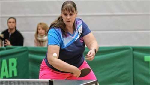 Stefanie Wagner gewann ihre beiden Einzelspiele und sicherte Feldkirchen somit den einen Punkt.Foto Erlich