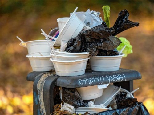 Um den Verpackungsmüll einzudämmen, hat die Stadt Tübing eine Verpackungssteuer eingeführt. Vorstellbar auch in Rosenheim? Die Meinungen gehen auseinander. Foto Monika Skolimowska/dpa