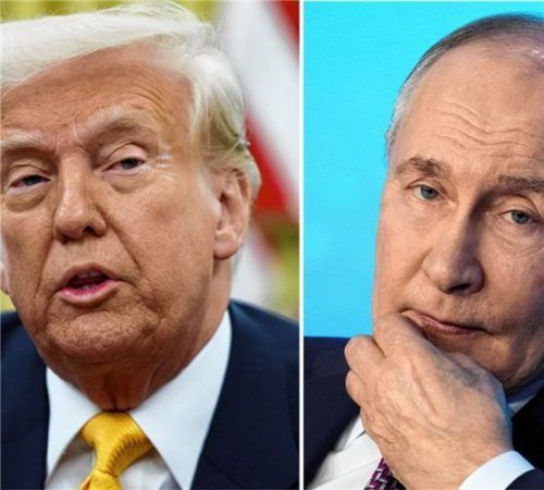 US-Präsident Donald Trump (links) und der russische Präsident Wladimir Putin.Foto dpa