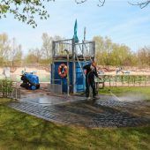 Letzte Arbeiten vor Eröffnungder Freibadsaison