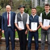 Fünf Staatspreisträger im Zementwerk Rohrdorf