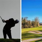 Golfball trifft Spieler mitten ins Gesicht