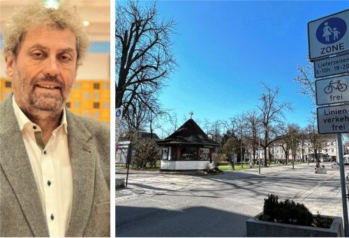 Die Fußgängerzone in der Münchener Straße soll heute aufgehoben werden. Jetzt haben die Freien Wähler/UP um ihren Fraktionsvorsitzenden Robert Multrus einen Vorschlag gemacht, wie man die Aufenthaltsqualität trotzdem verbessern könnte. Fotos Heise/ARCHIV