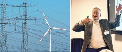 Eine klimaneutrale Chemieproduktion ist möglich, findet Dr. Bernhard Langhammer von „ChemDelta Bavaria“. Um den Windstrom aus dem Norden ins Chemiedreieck zu bringen, braucht es aber eine neue Hochspannungsleitung. Foto Patrick Pleul/dpa; Jörg Eschenfelder