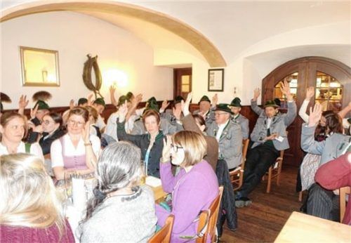 Einhellig stimmten die Mitglieder dem Konzept zur Feier des 130-jährigen Bestehens zu. Foto Hötzelsperger