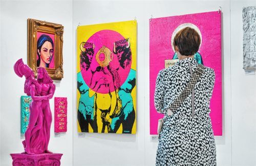 Ganz im Zeichen der Kunst steht München vom 1. bis 4. Mai: Bei der ARTMUC wird vier Tage lang die Vielfalt aktueller internationaler Strömungen des Kunstmarkts präsentiert. Fotos  Isabella Kilian/ARTMUC