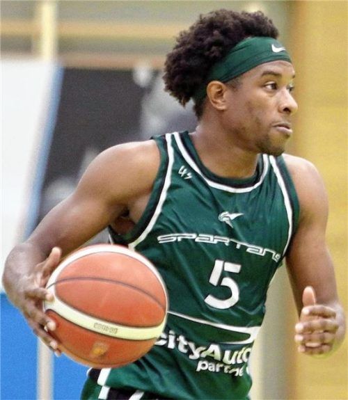 Jguwon Hogges möchte mit den Spartans den nächsten Heimsieg holen.Foto Wolfgang Fehrmann