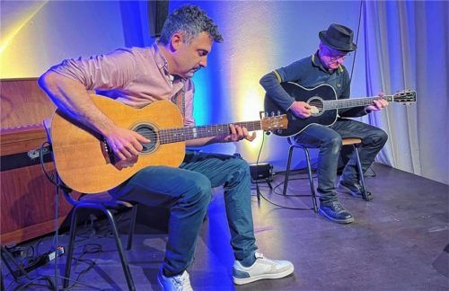 Micha Kern (links) und Christian Lechner beeindruckten den Gimplkeller. Foto wagner