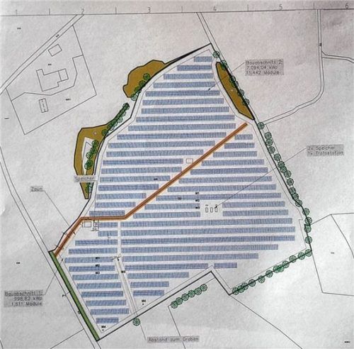 So soll der Solarpark von Bichl laut Skizze der Abel ReTec GmbH aussehen. Stache