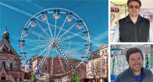 Ziehen eine Bilanz zu der Veranstaltung „Frühling in Rosenheim“: Max Fahrenschon (unten) und Darko Trautwein. Foto Valentin Fach/Rainer Nitzsche