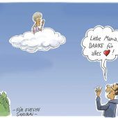 Gezeichnete Grüße an die Beste