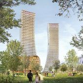 Hochhaus-Pläne liegen aus