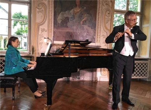 Boten Musik für einen Frühlingsabend: Eva Barbarino und Michael Martin Kobler.Foto jaensch