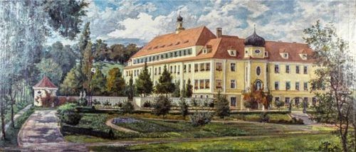 Das Gemälde von Hans Kaufmann aus dem Jahr 1925 zeigt das Stadtkrankenhaus. effner