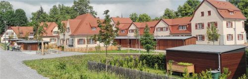 Blick auf die historischen Gebäude.