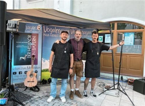 Die drei Initiatoren des Festes: (von links) Tobi Gruber, Thomas Vogelmayer und Max Atzenbeck. Foto jaensch