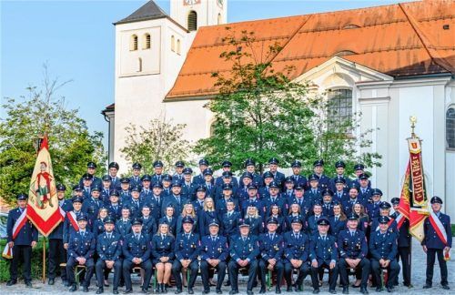 Die Freiwillige Feuerwehr Rott zählt insgesamt 85 aktive Mitglieder 20 davon Frauen. Fotos Klemmer