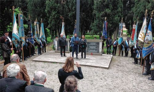 Die Gedenkfeier am Soldatenfriedhof in Pula.Foto Penzkofer