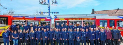 Die Mannschaft der Feuerwehr Griesstätt besteht aktuell aus 70 aktiven Mitgliedern, davon acht Frauen.