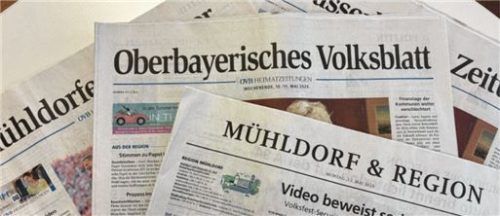 Die OVB-Heimatzeitungen mit ihren Regionalausgaben und den Internetauftritten OVB Online und den 24er- Portalen tragen intensiv zum Lokaljournalismus bei. Foto honervogt