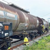 Gefahrgut-Einsatz am Bahnhof
