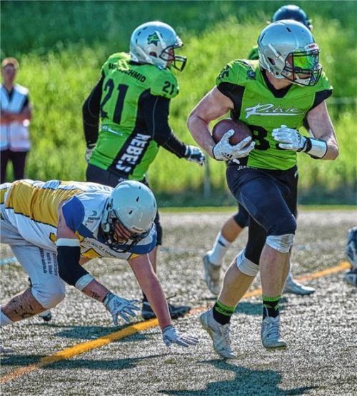Kaum zu halten: 34 Punkte erzielten die Rebels gegen Erding. Foto AGES - Alex Gerhardt