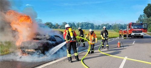 Mit modernen Löschgruppenfahrzeugen rückt die FFW Bachmehring zum Einsatz aus.