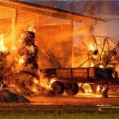 Kinder verursachen Großbrand