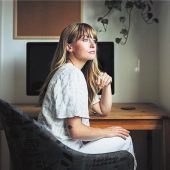 Arbeiten allein zu Hause